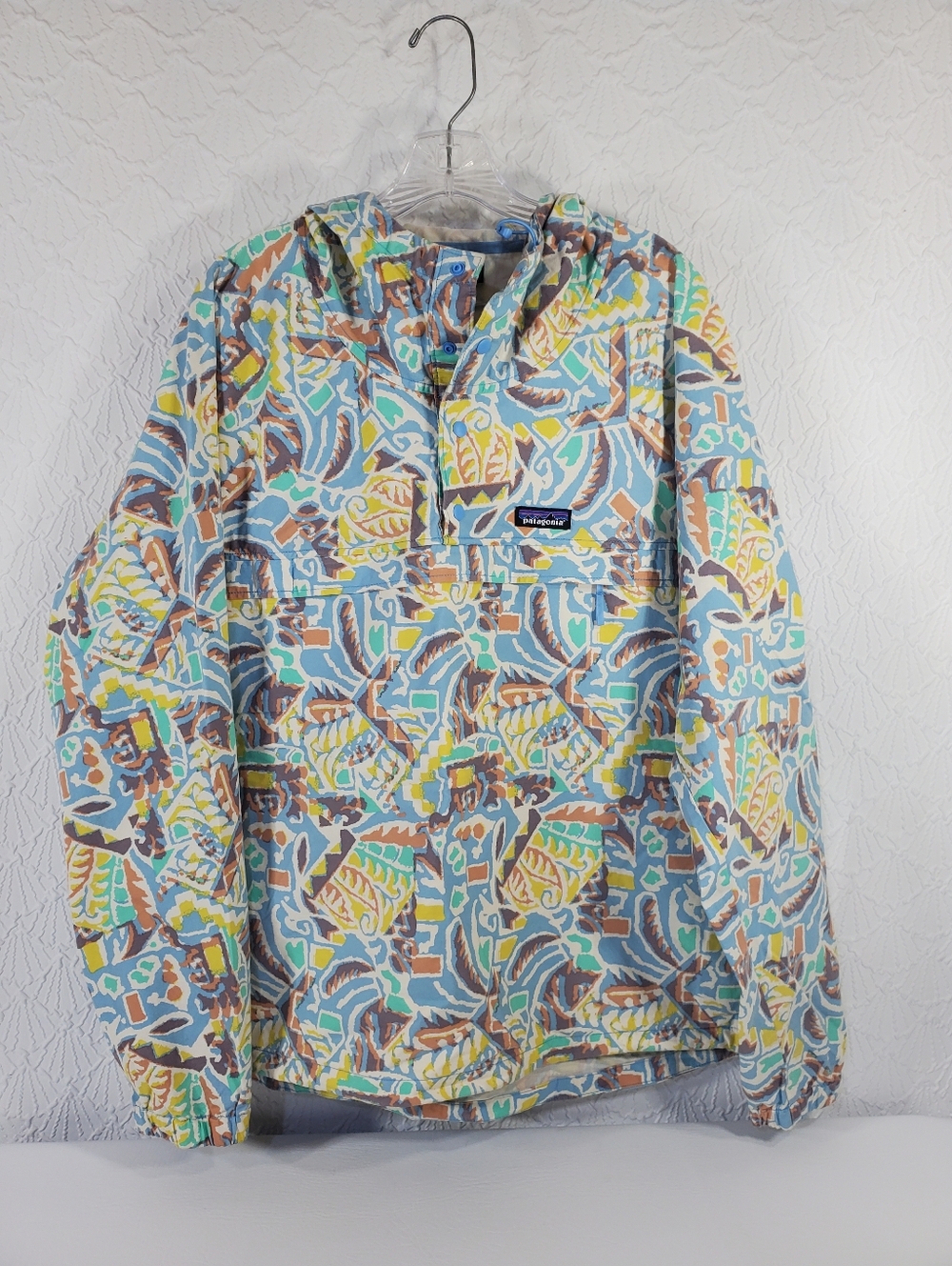 Patagonia Printed Anorak Jacket - Multicolor Leaf Pattern